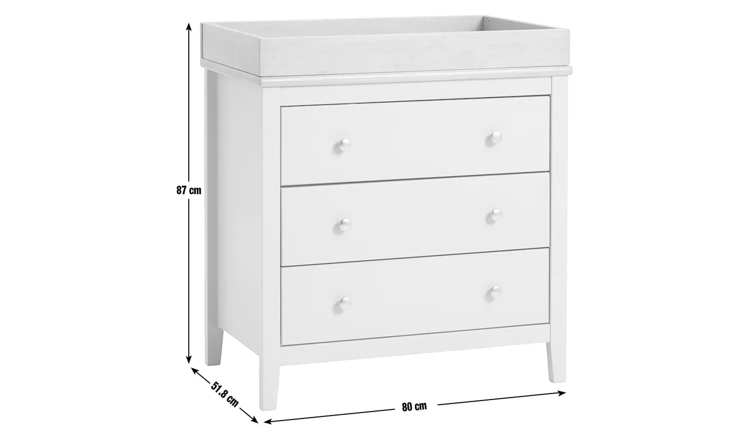 Cuggl Canterbury 2 Piece Nursery Furniture Set - Grey