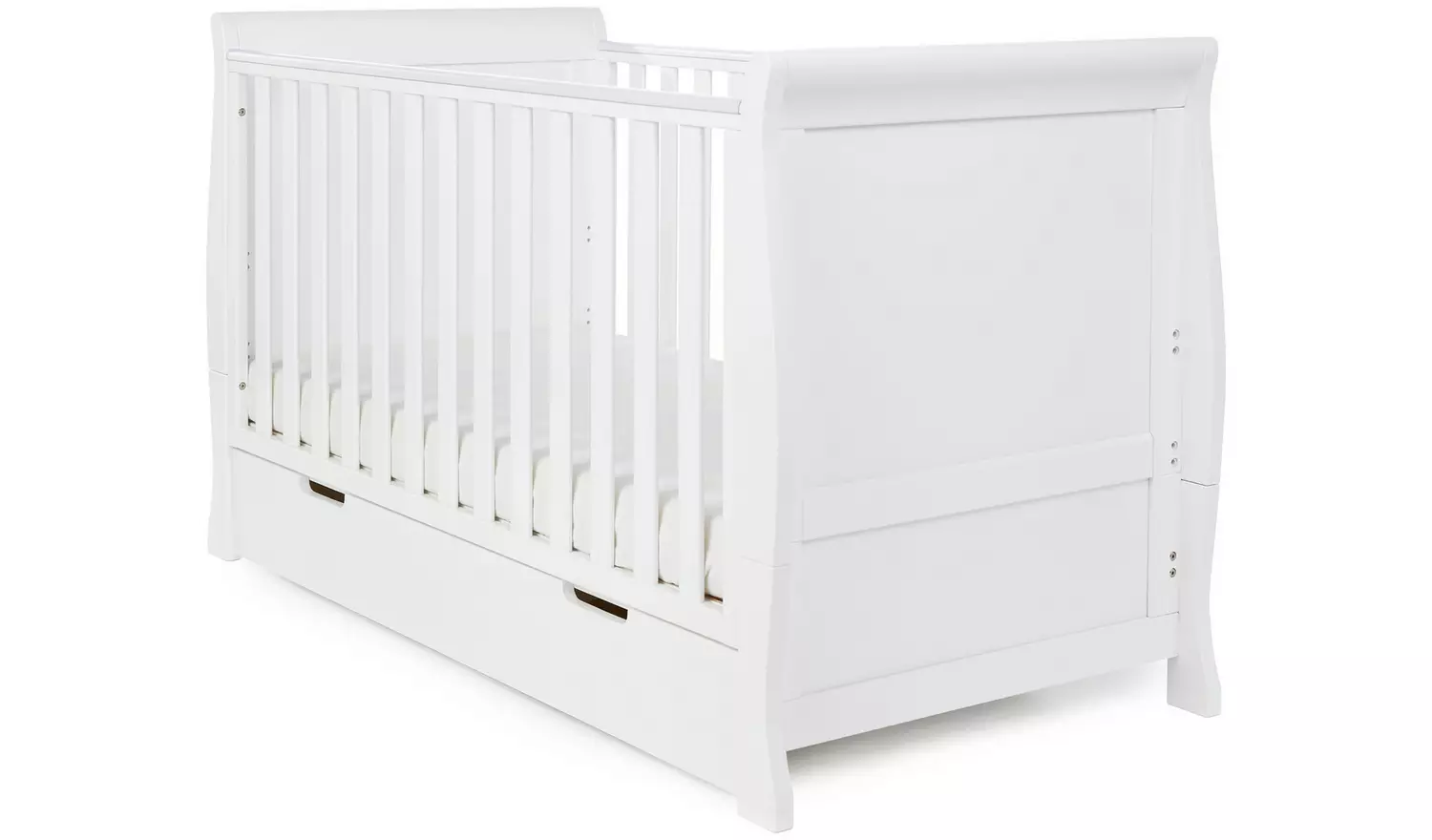 Obaby Stamford Classic Sleigh 2 Piece Nursery Set - White