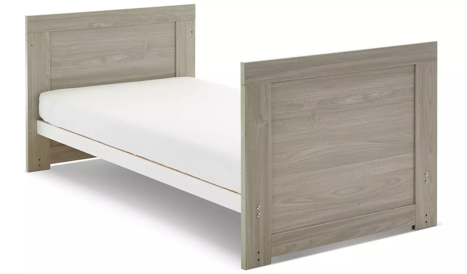 Obaby Nika 3 Piece Nursery Furniture Set - Grey Wash & White