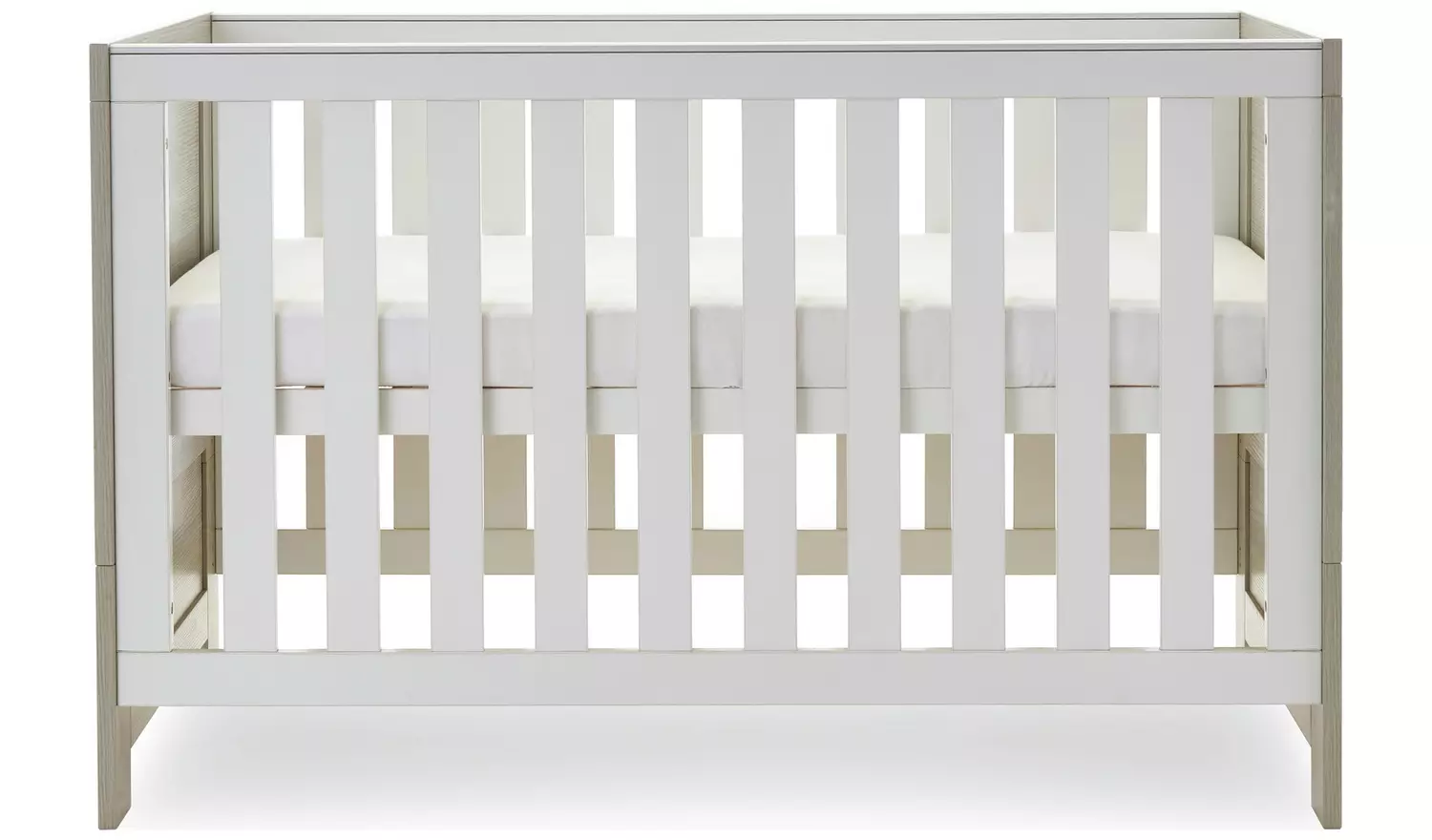 Obaby Nika 3 Piece Nursery Furniture Set - Grey Wash & White