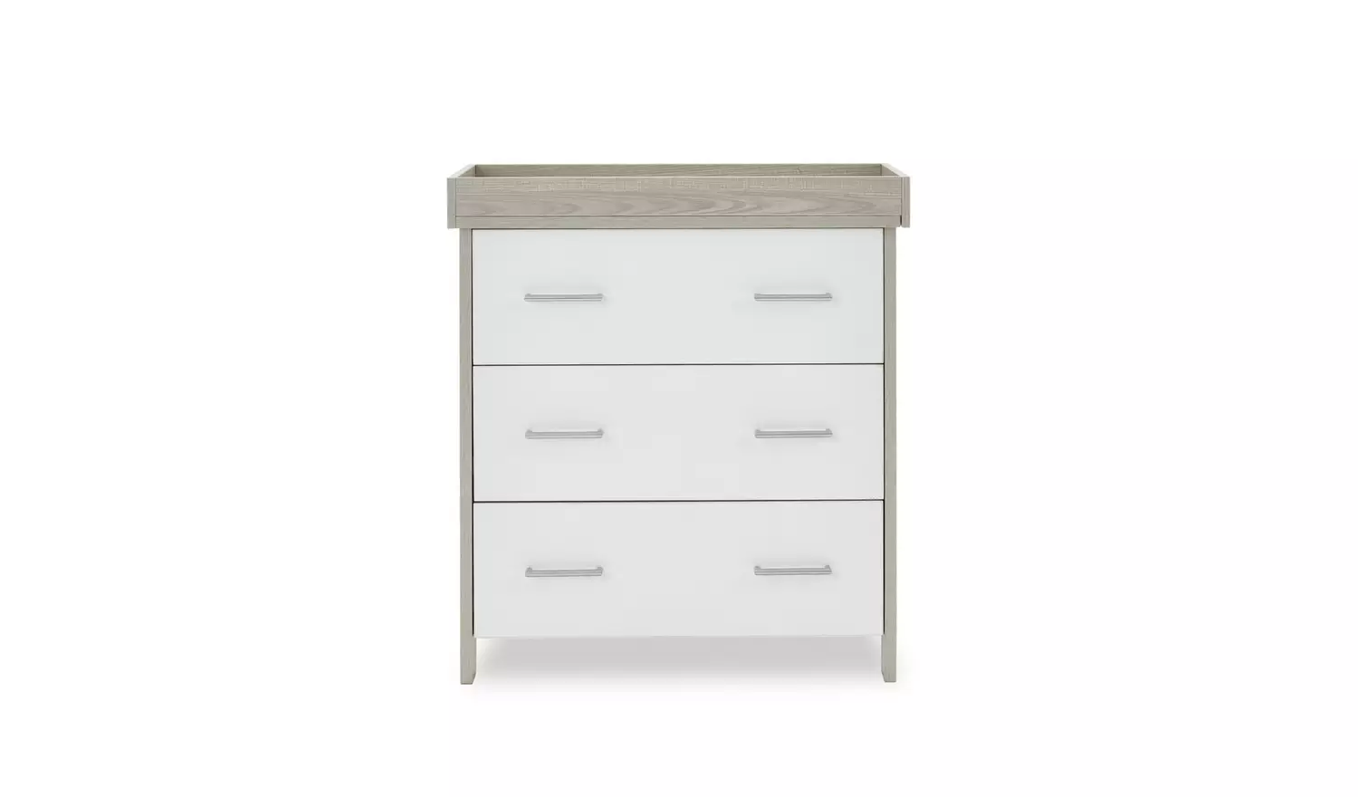 Obaby Nika 2 Piece Nursery Furniture Set - Grey and White