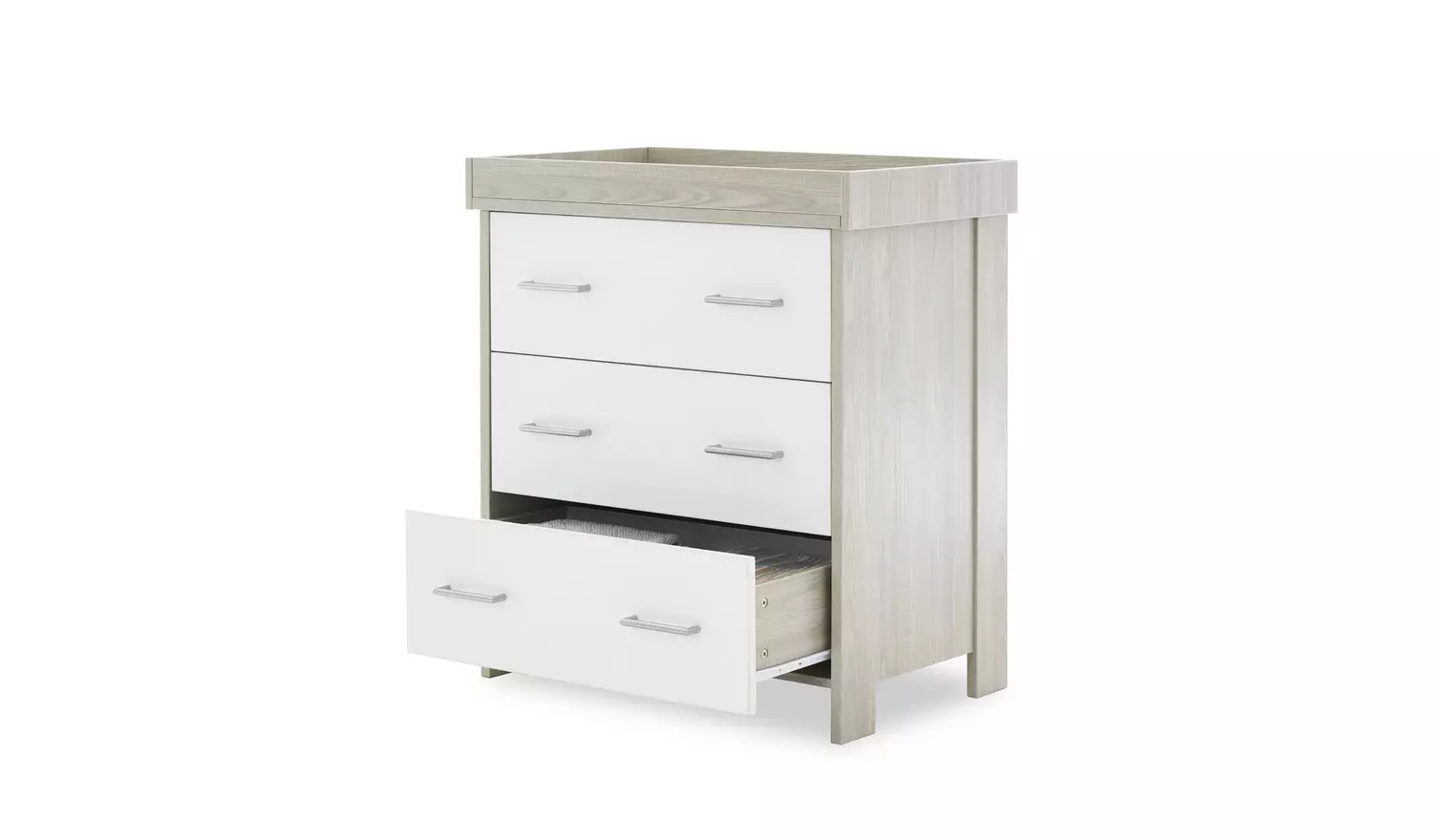 Obaby Nika 2 Piece Nursery Furniture Set - Grey and White