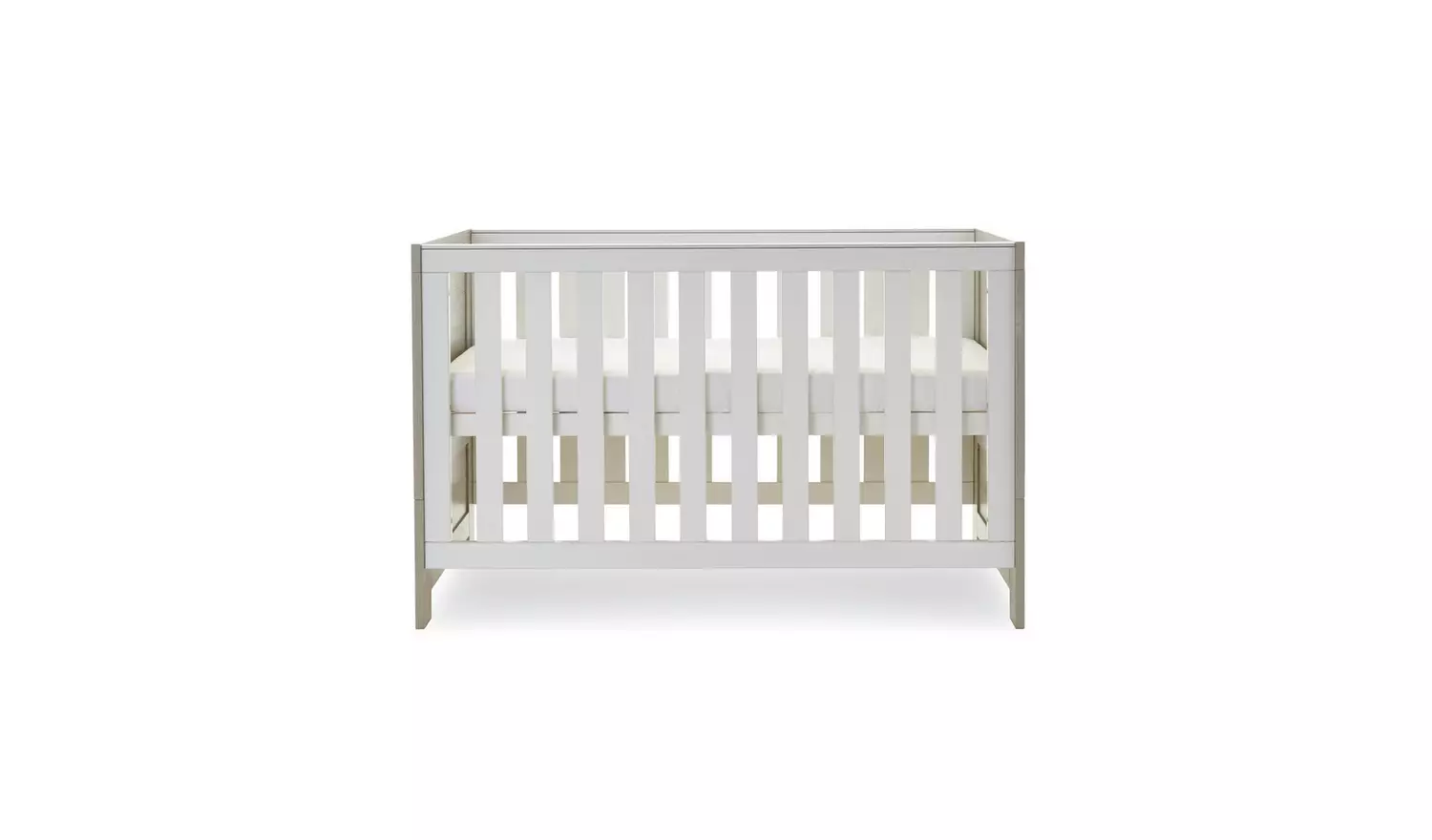 Obaby Nika 2 Piece Nursery Furniture Set - Grey and White