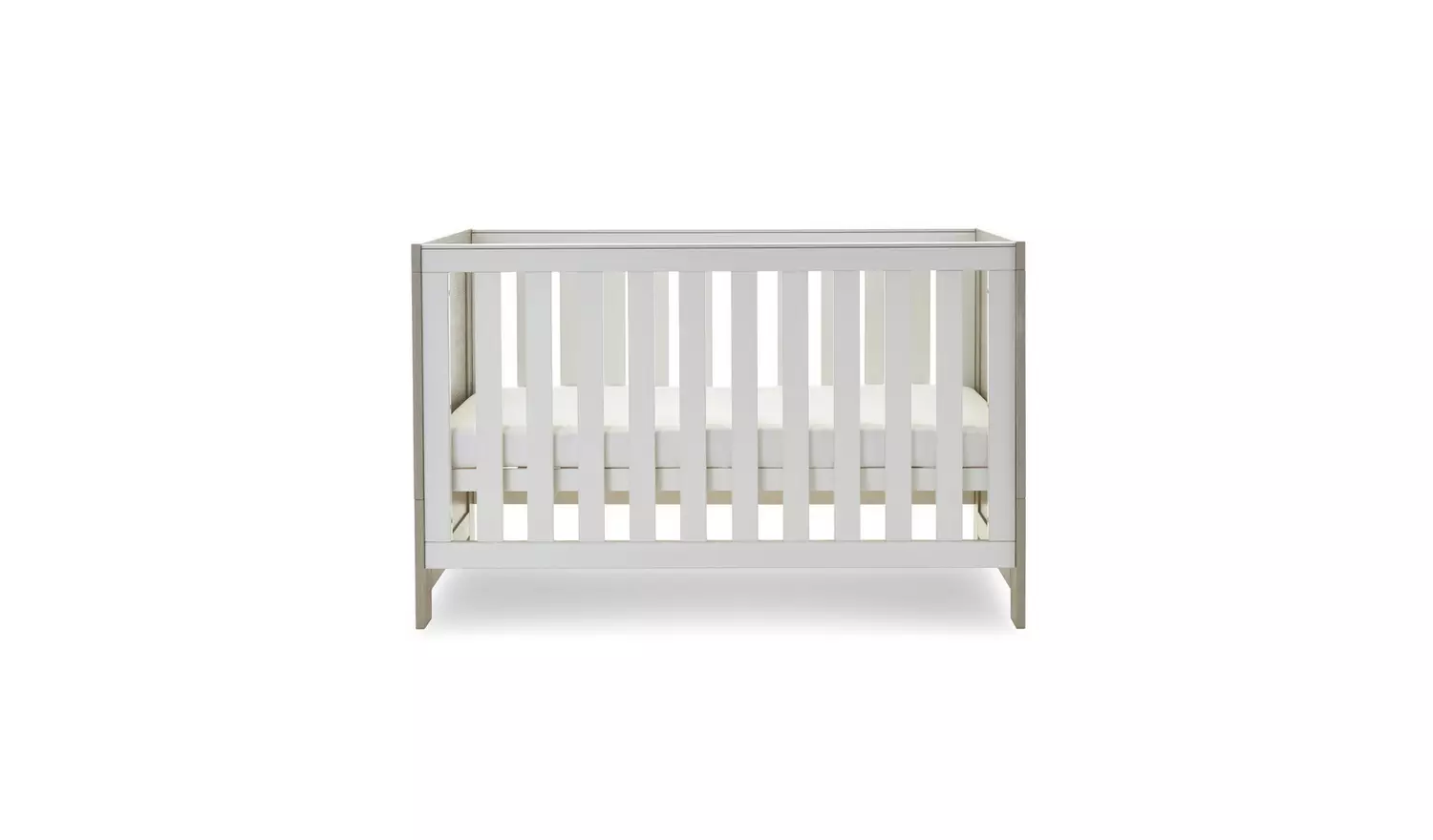 Obaby Nika 2 Piece Nursery Furniture Set - Grey and White