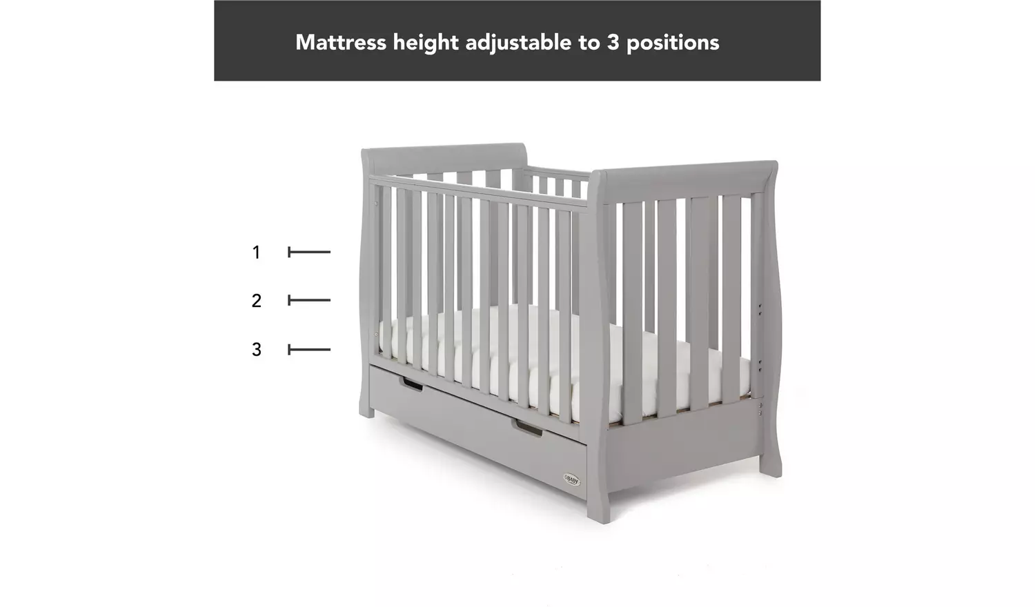 Obaby Stamford Mini 2 Piece Room Set - Warm Grey