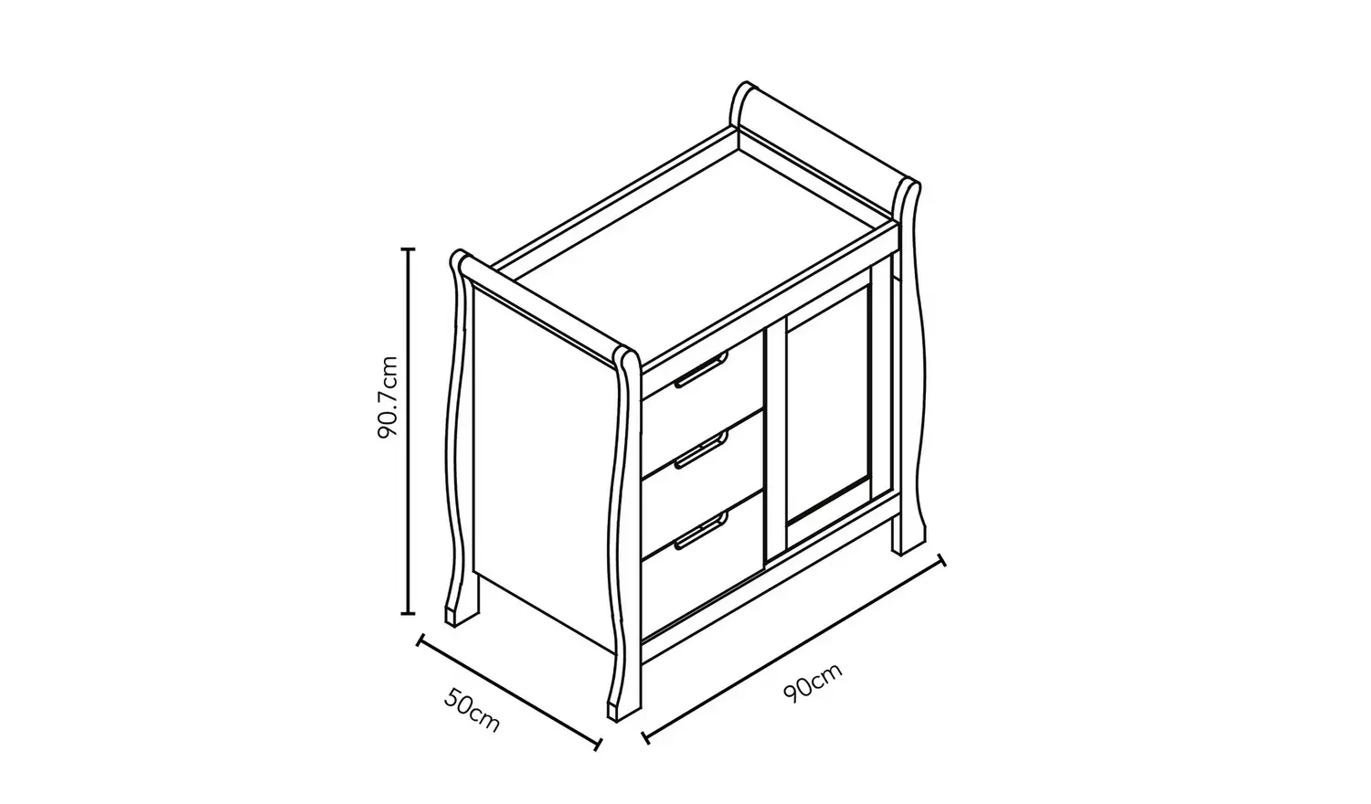 Obaby Stamford Mini 2 Piece Room Set - Warm Grey