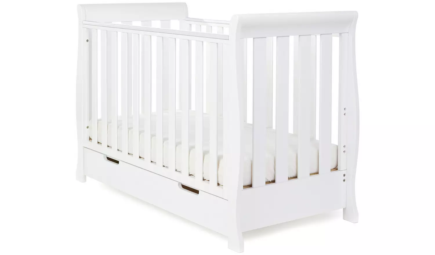 Obaby Stamford Mini Sleigh 2 Piece Nursery Set - White