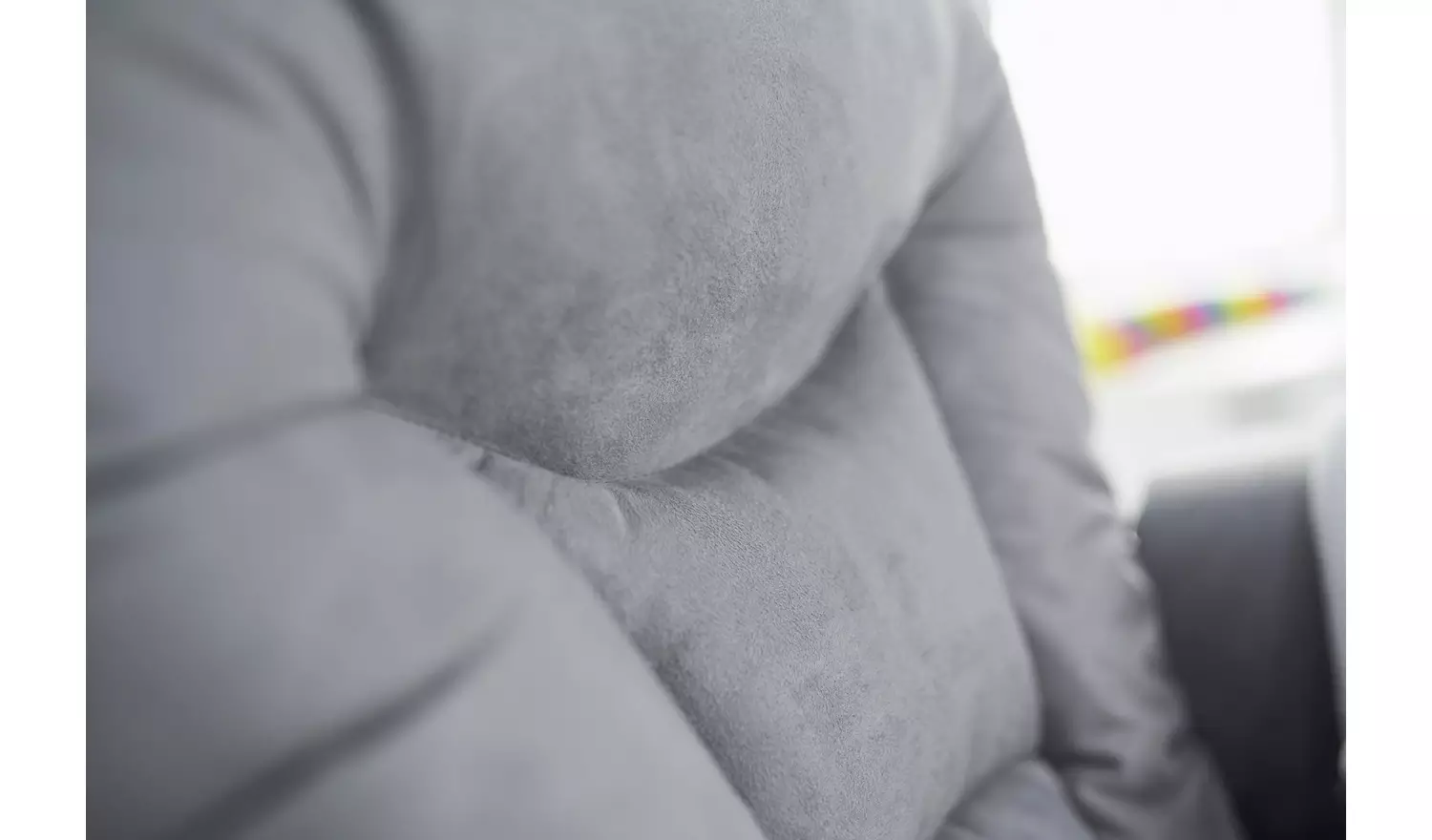 Obaby Reclining Gliding Nursing Chair & Stool - White & Grey