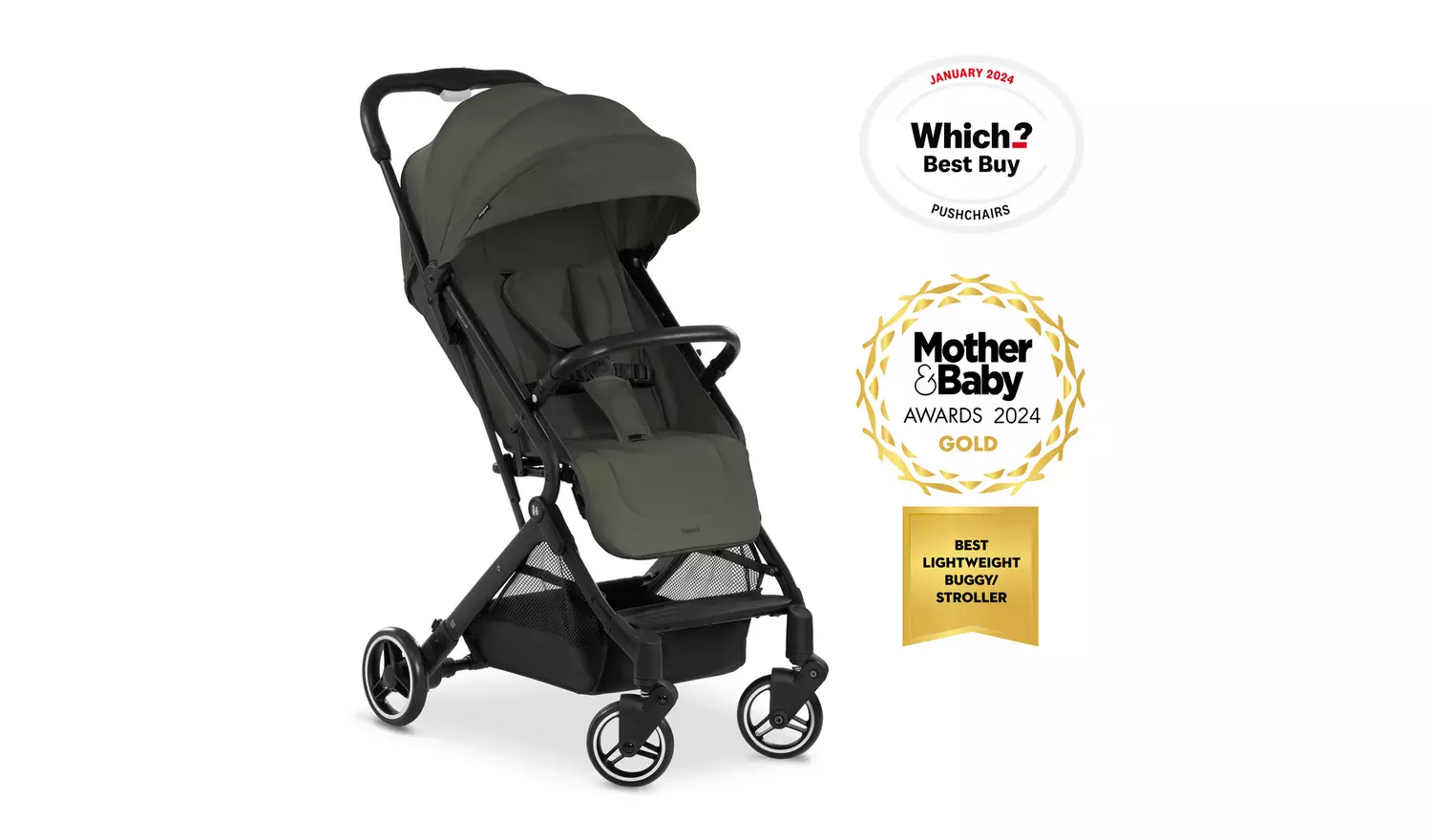 Hauck Travel N Care Pushchair - Dark Olive