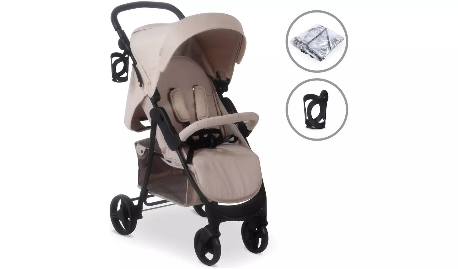 My Babiie MB30 Plus Pushchair - Oatmeal