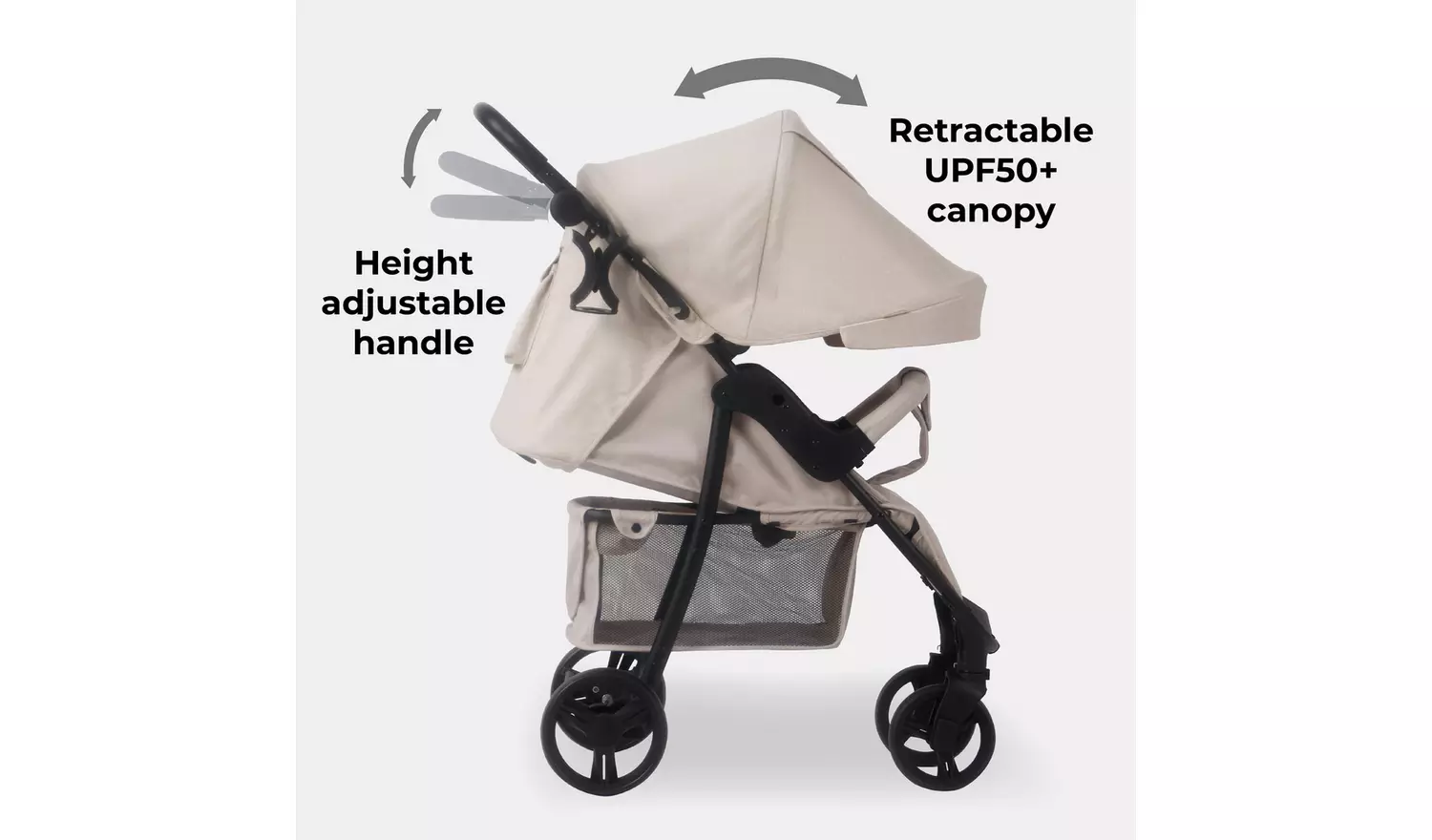 My Babiie MB30 Plus Pushchair - Oatmeal