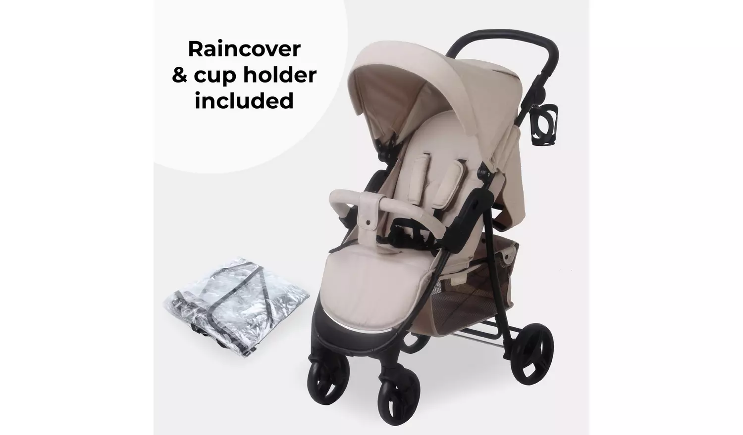 My Babiie MB30 Plus Pushchair - Oatmeal