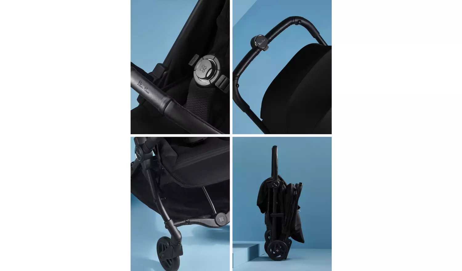 Silver Cross Jet Stroller 5 pc Bundle – Black