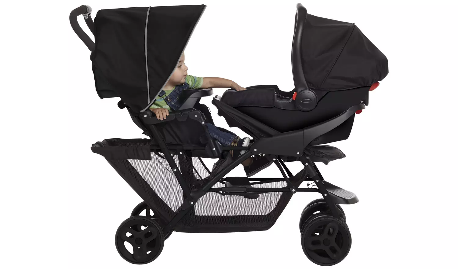 Graco Stadium Duo Tandem Pushchair - Black