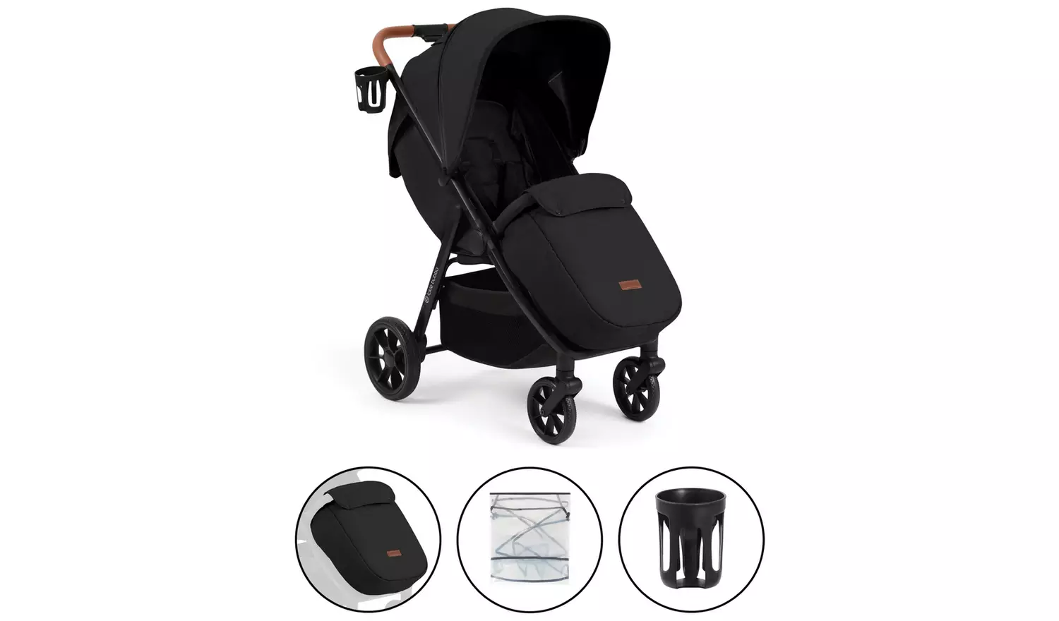 Ickle Bubba Stomp Stride Max Pushchair- Black