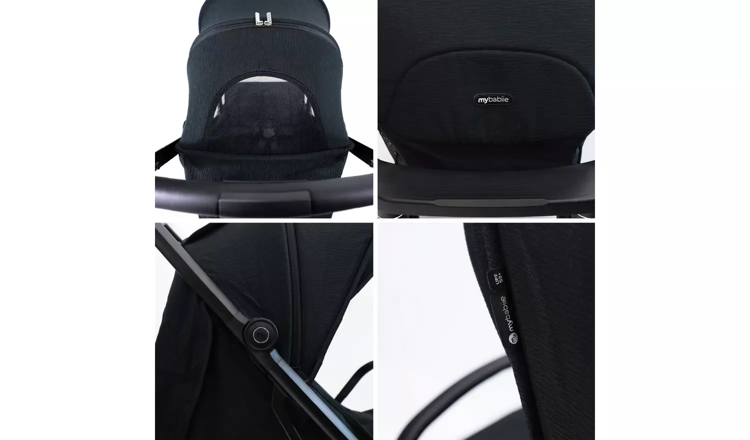 My Babiie MBX7 Compact Stroller - Black