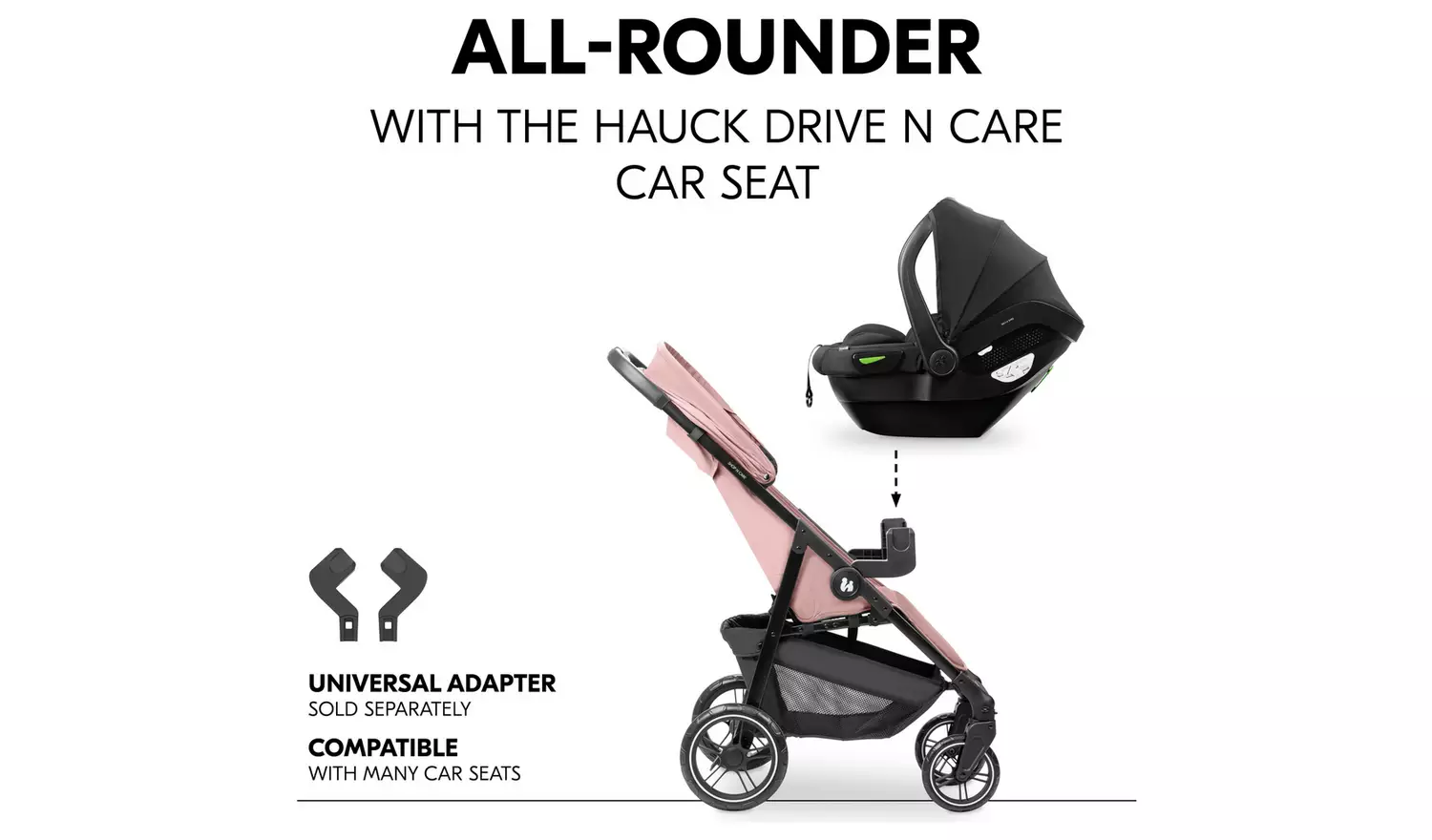 Hauck Shop N Care Pushchair Pink