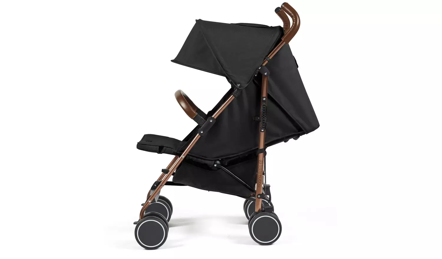 Ickle Bubba Discovery Max Stroller - Black on Rose Gold