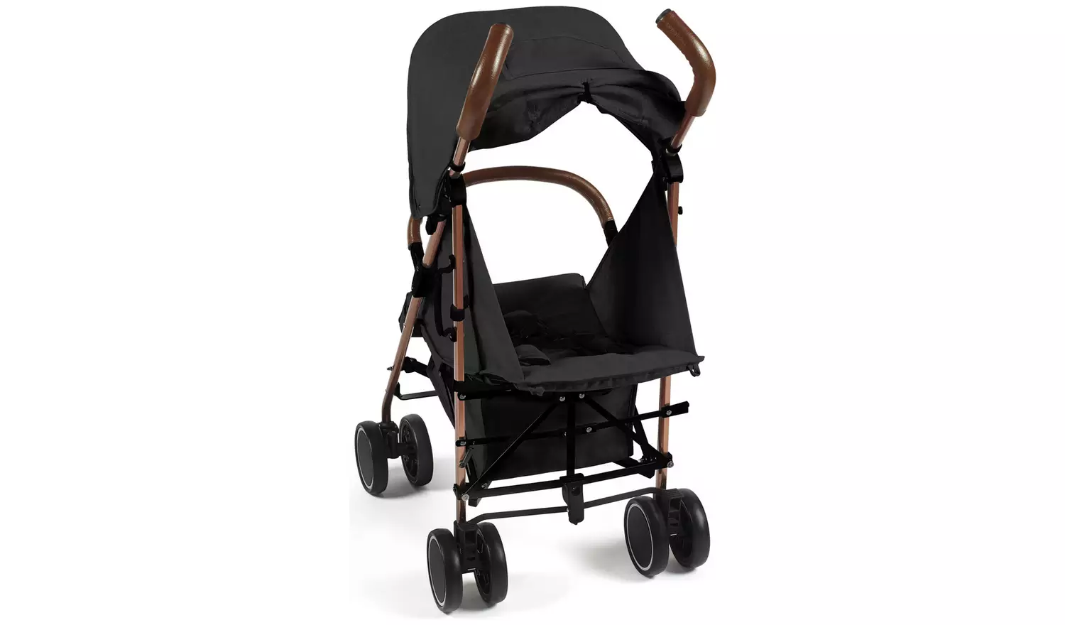 Ickle Bubba Discovery Max Stroller - Black on Rose Gold
