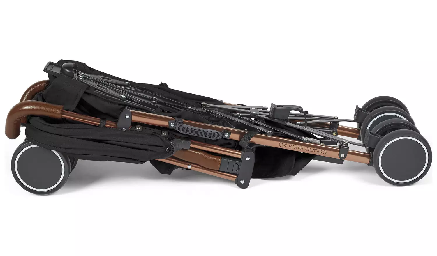 Ickle Bubba Discovery Max Stroller - Black on Rose Gold