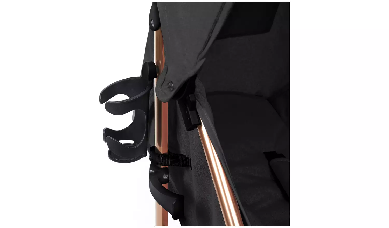 Ickle Bubba Discovery Max Stroller - Black on Rose Gold