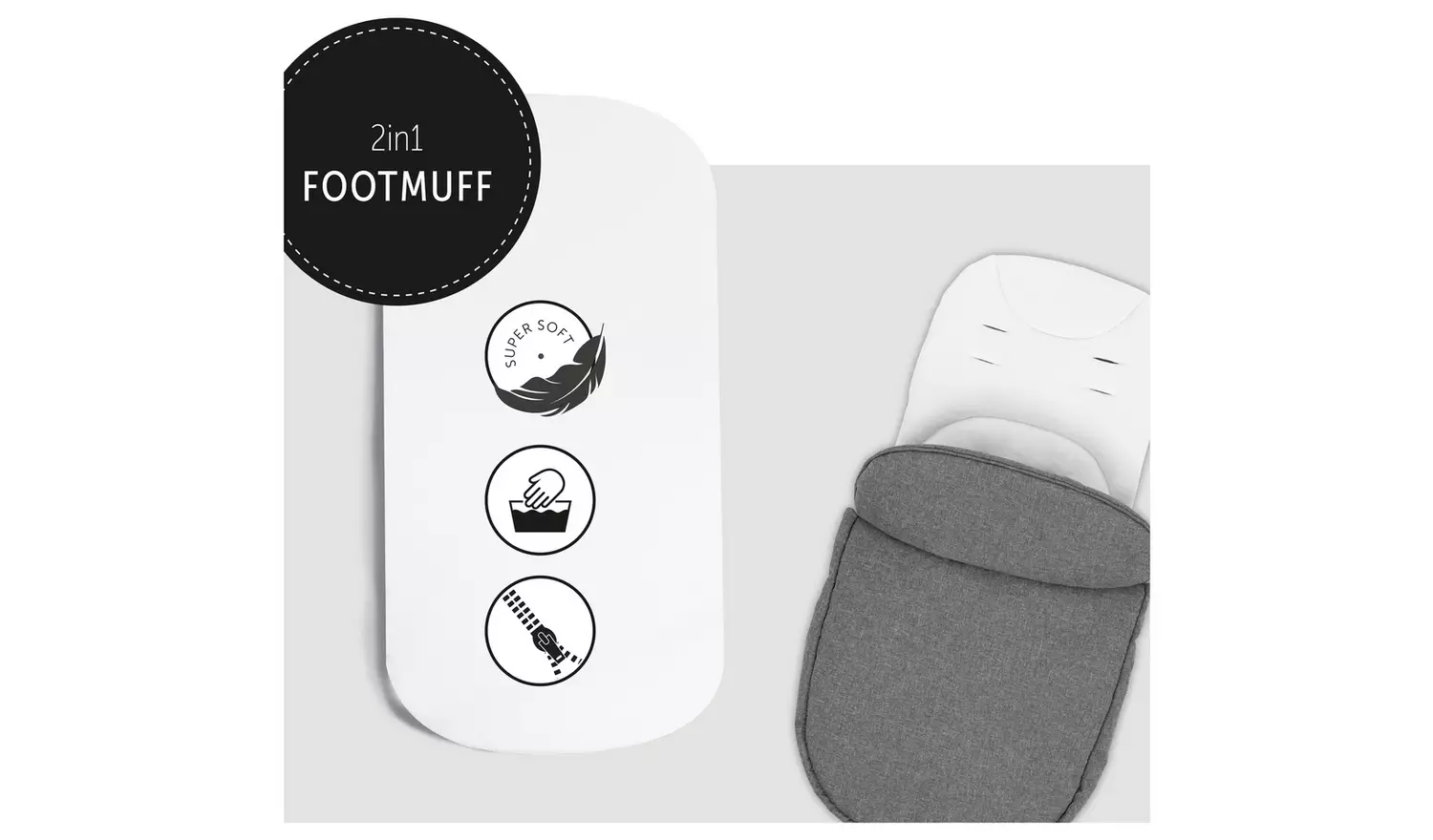 Hauck Atlantic Twin Pushchair Grey