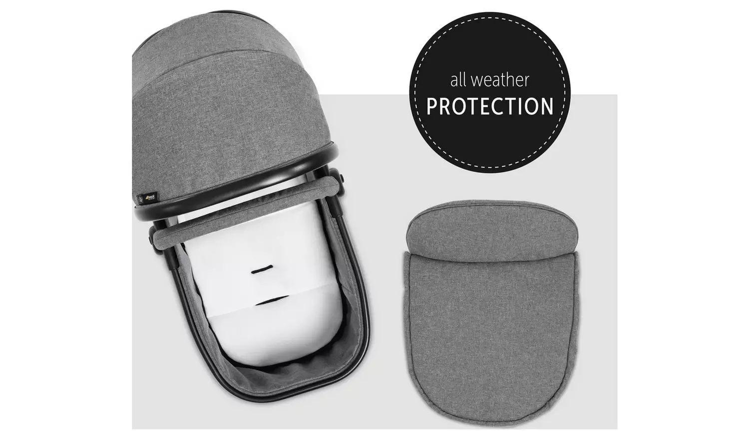 Hauck Atlantic Twin Pushchair Grey