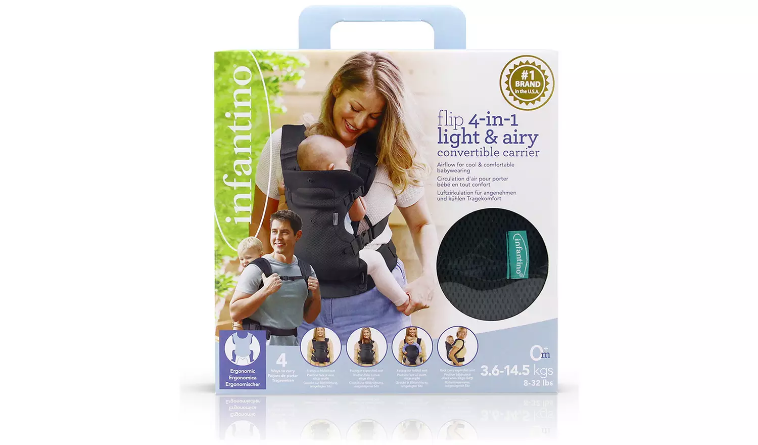 Infantino Flip Light Airy Carrier - Black