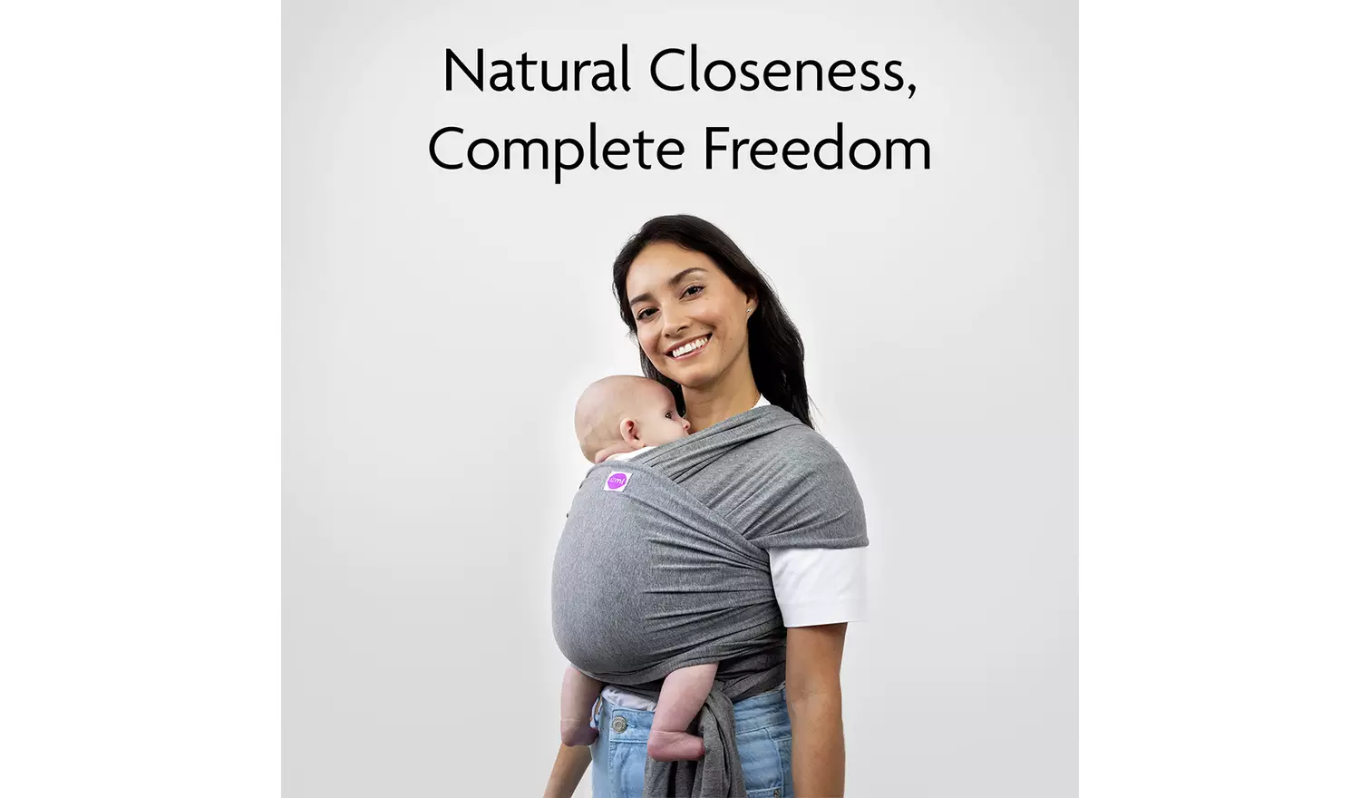 Izmi Essential Baby Wrap - Mid Grey