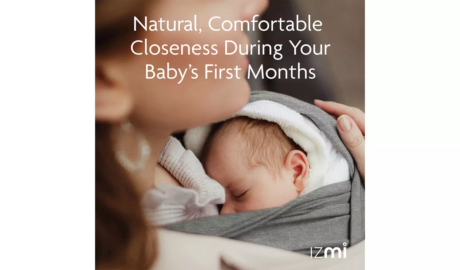 Izmi Essential Baby Wrap - Mid Grey