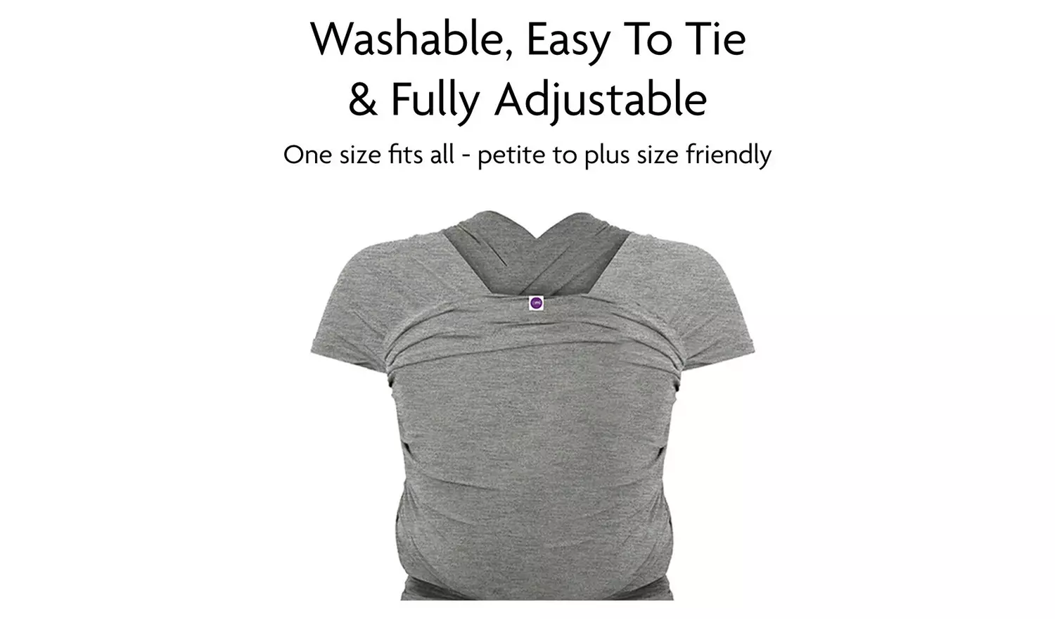 Izmi Essential Baby Wrap - Mid Grey