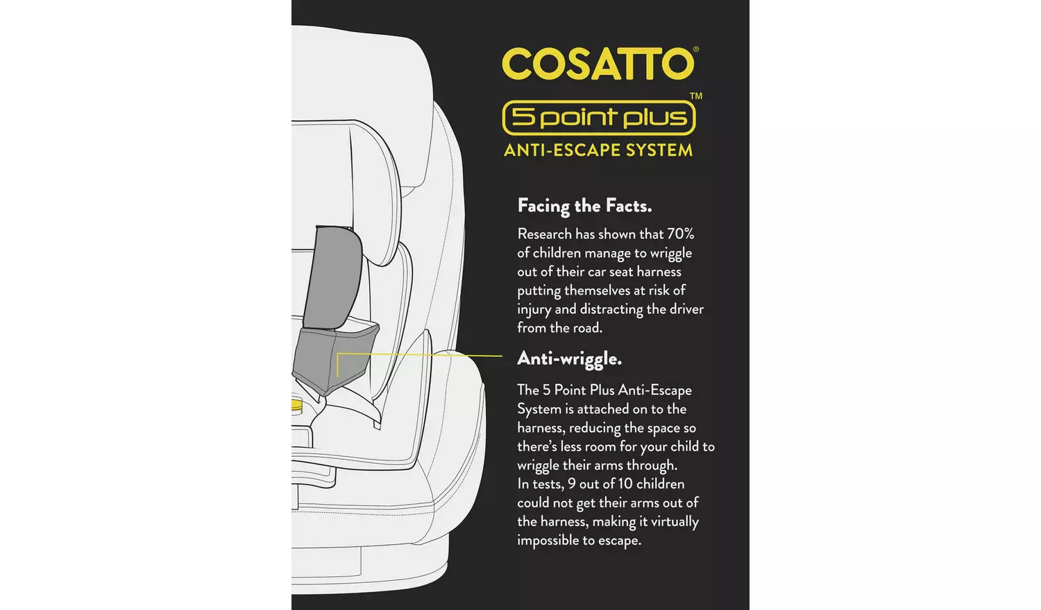 Cosatto All in All Extra Carseat Masquerade