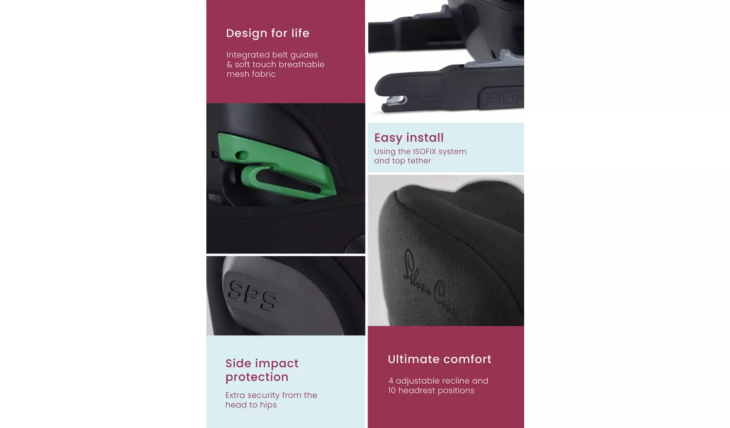 Silver Cross Essentials Discover Group 2-3 ISOFIX Car Seat