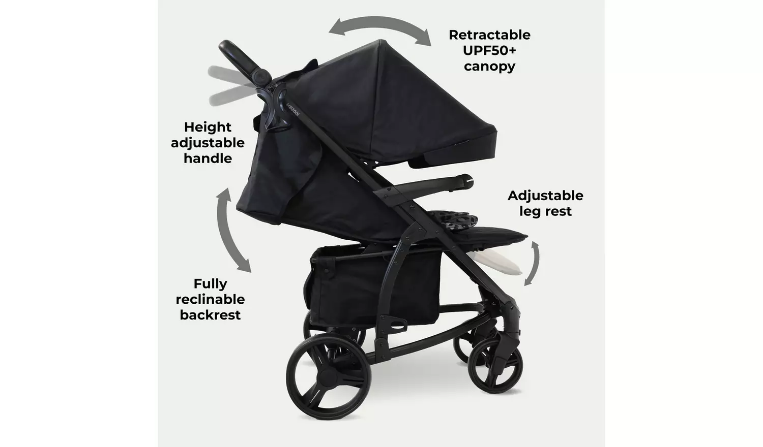 My Babiie MB200i 3-in-1 Travel System - Black Leopard