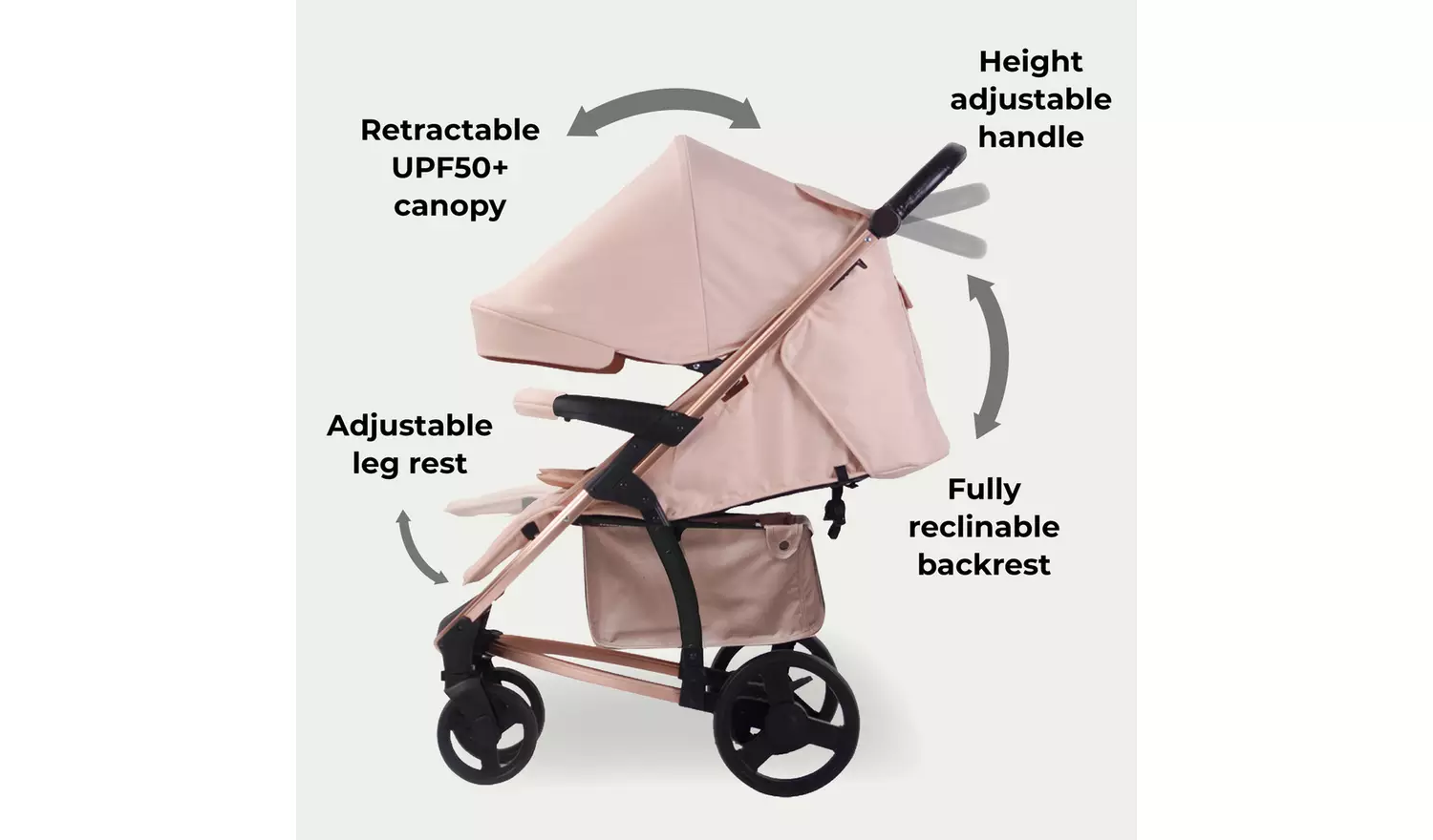 My Babiie MB200i 3-in-1 Travel System - Blush