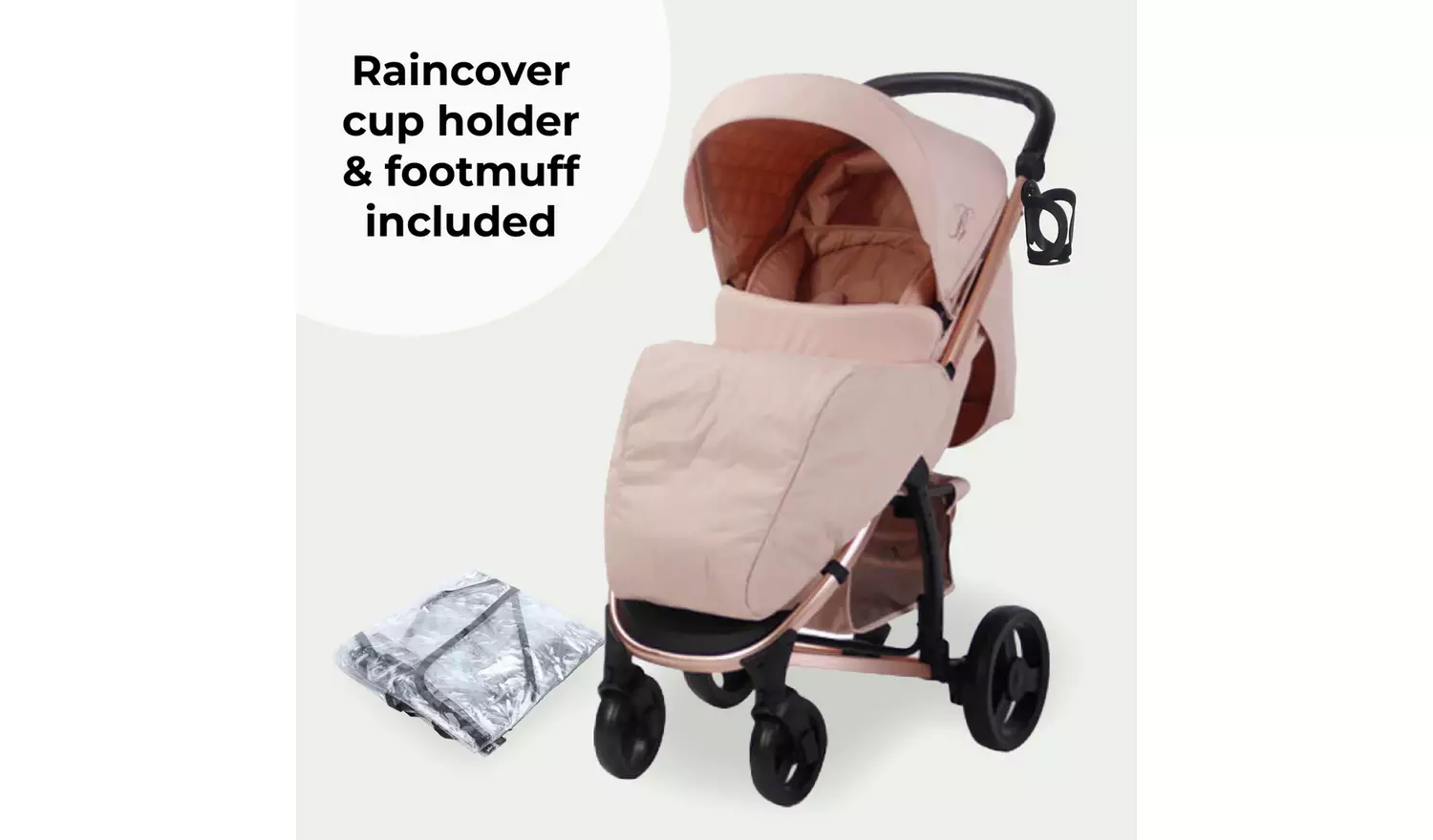 My Babiie MB200i 3-in-1 Travel System - Blush