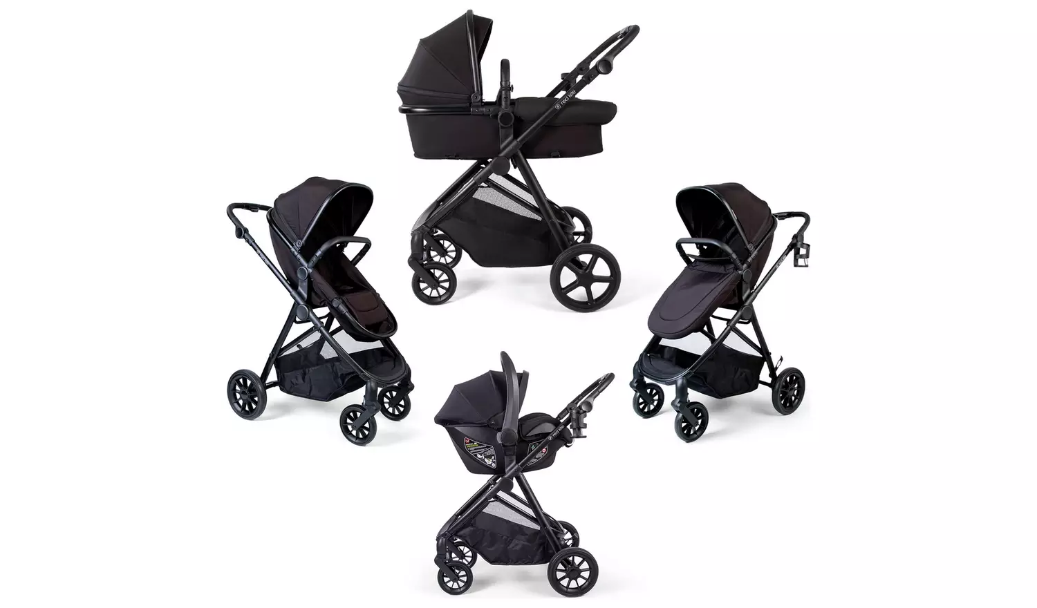 Red Kite Push Me Savanna i Travel System - Black
