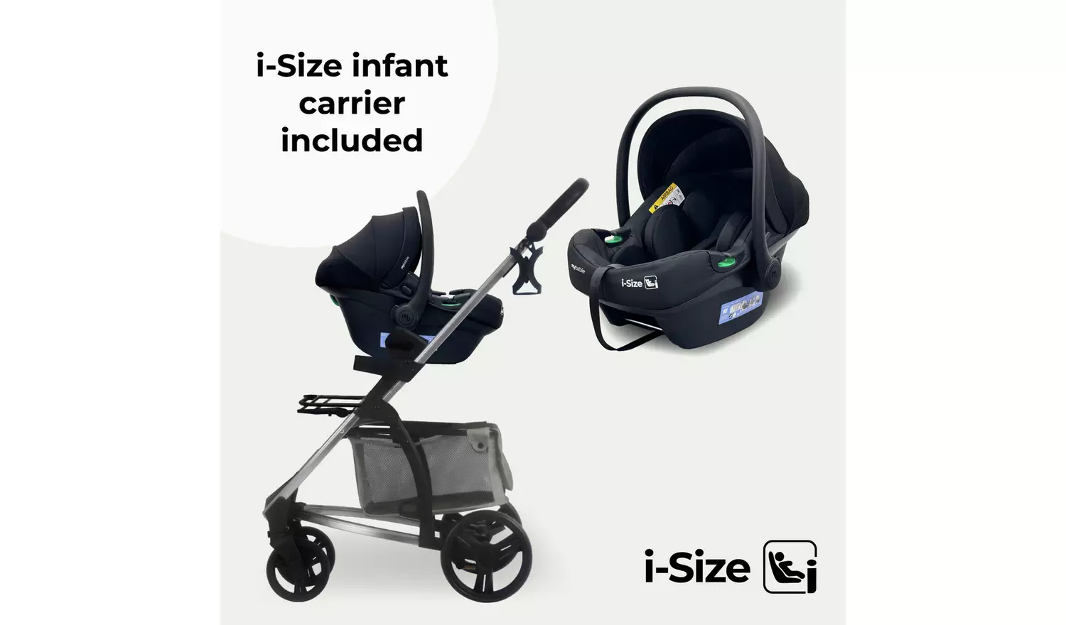 My Babiie MB200i 3-in-1 Travel System - Oatmeal