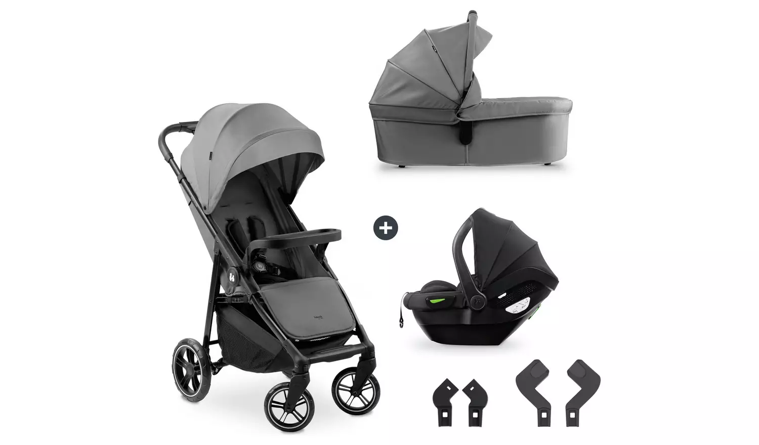 Hauck Shop And Care Trio Travel System - Grey