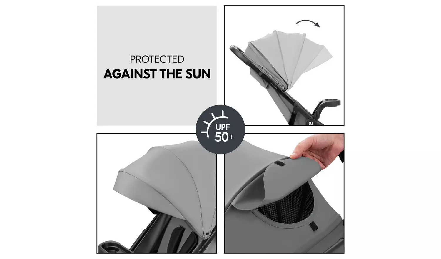 Hauck Shop And Care Trio Travel System - Grey