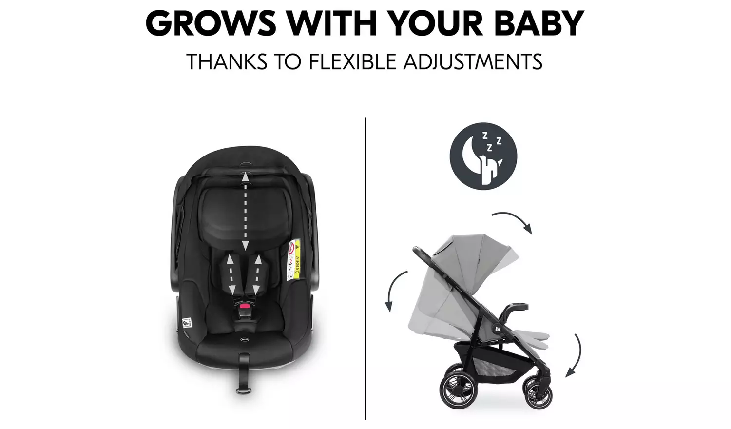 Hauck Shop And Care Trio Travel System - Grey