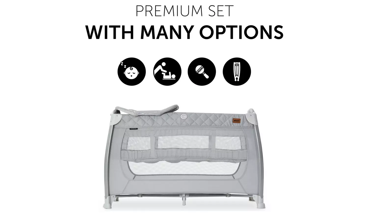 Hauck Play And Relax Quilted Travel Cot