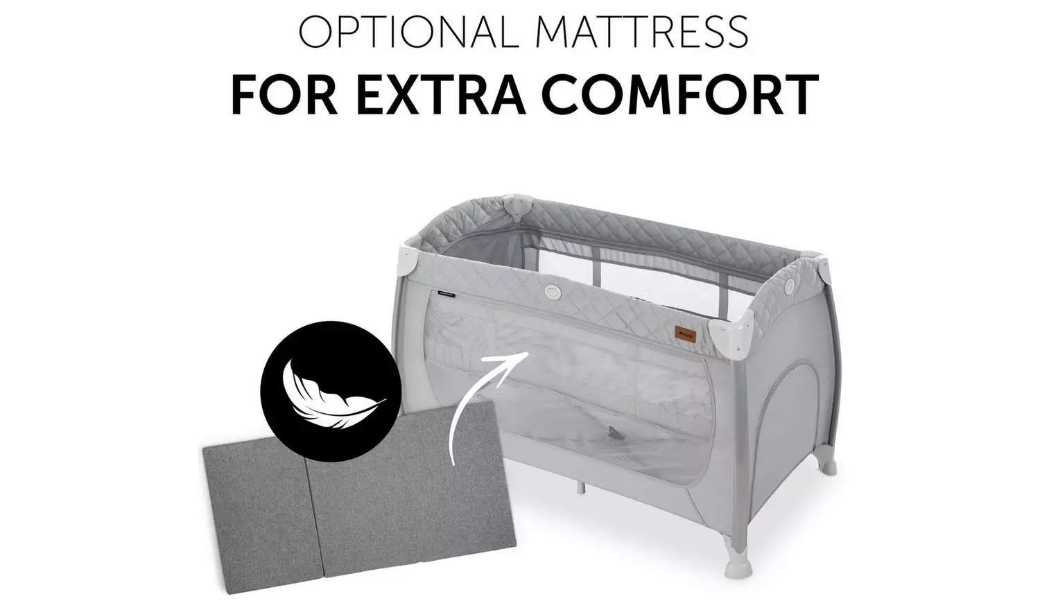 Hauck Play And Relax Quilted Travel Cot