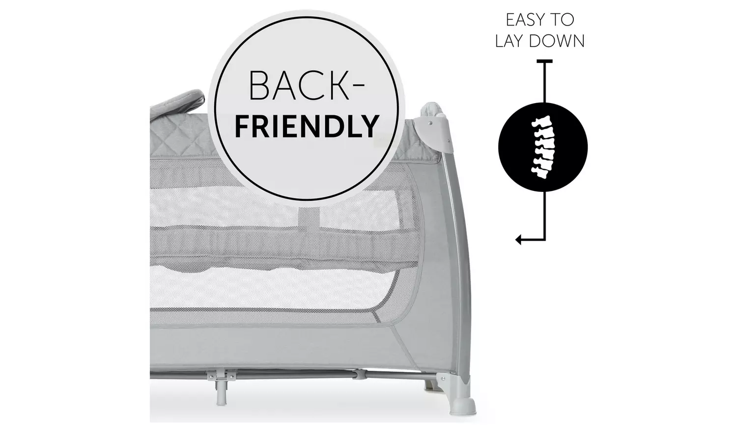 Hauck Play And Relax Quilted Travel Cot