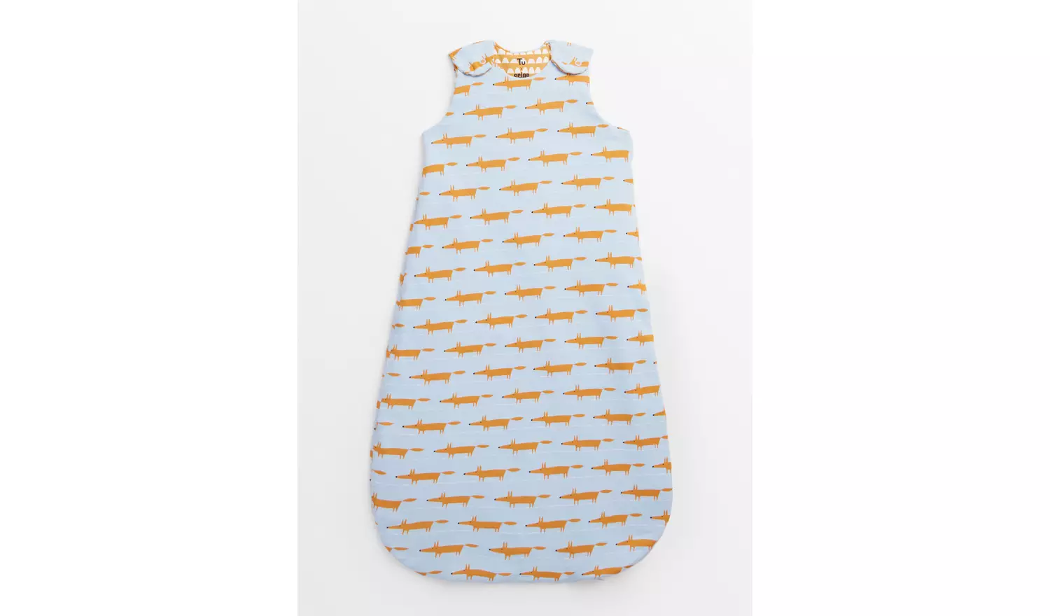 Tu X Scion Blue Mr Fox 1.5 Tog Sleeping Bag & Cot Sheet Set 0-6 Months