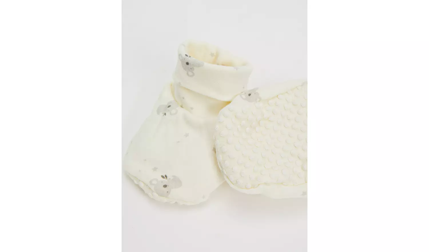 Koala & Plain Booties 2 Pack Up to 3 mths