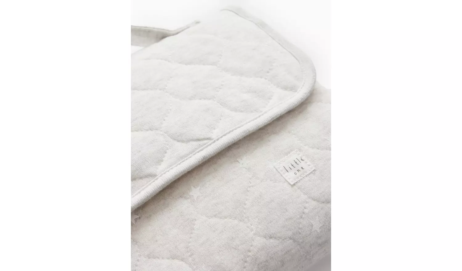 Grey Star Print Quilted Changing Mat One Size