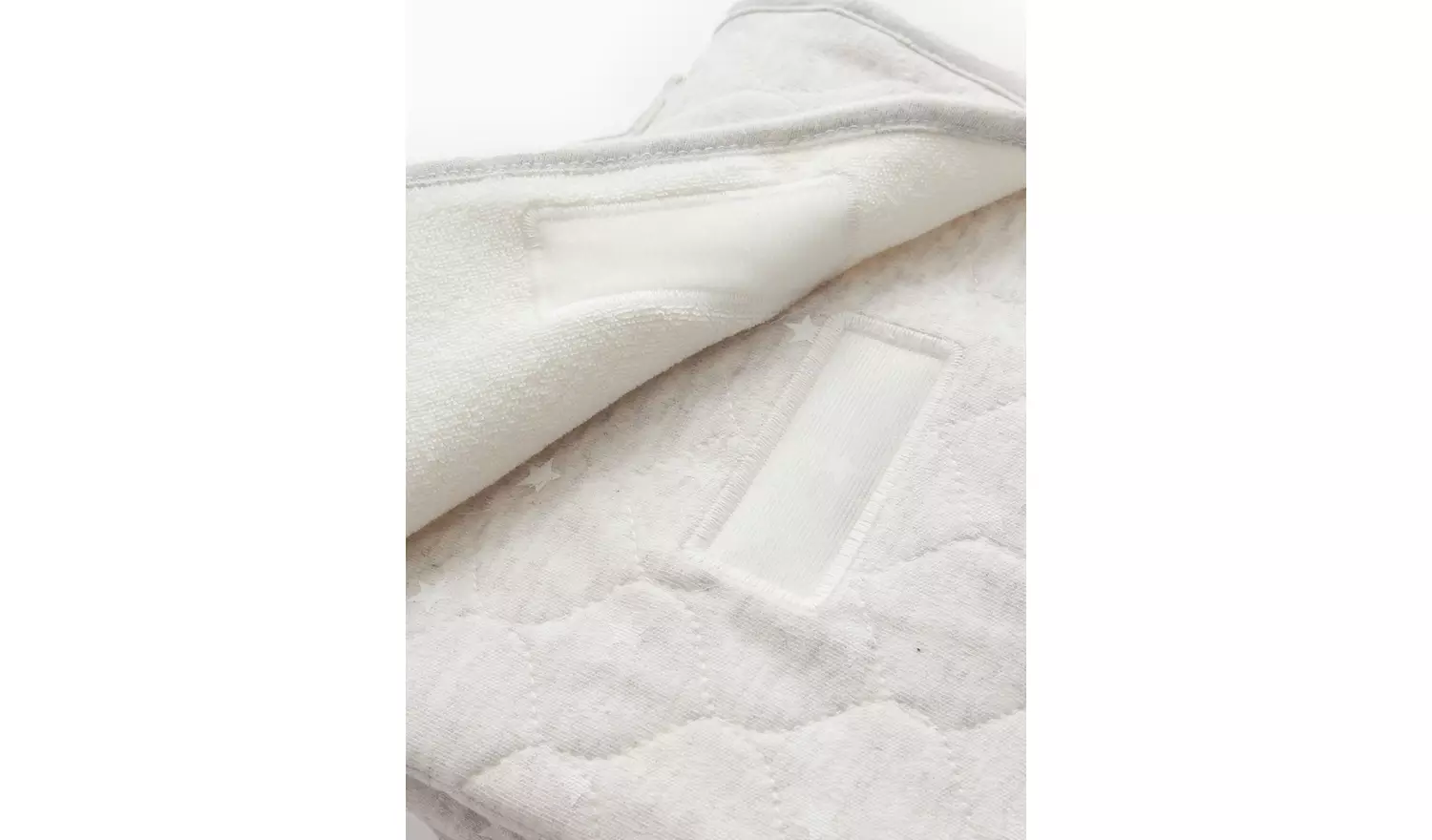 Grey Star Print Quilted Changing Mat One Size