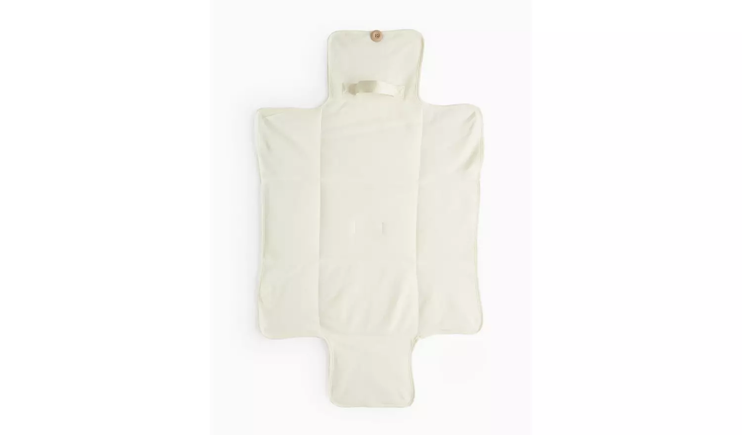 Unisex Plain Cream Travel Changing Mat One Size