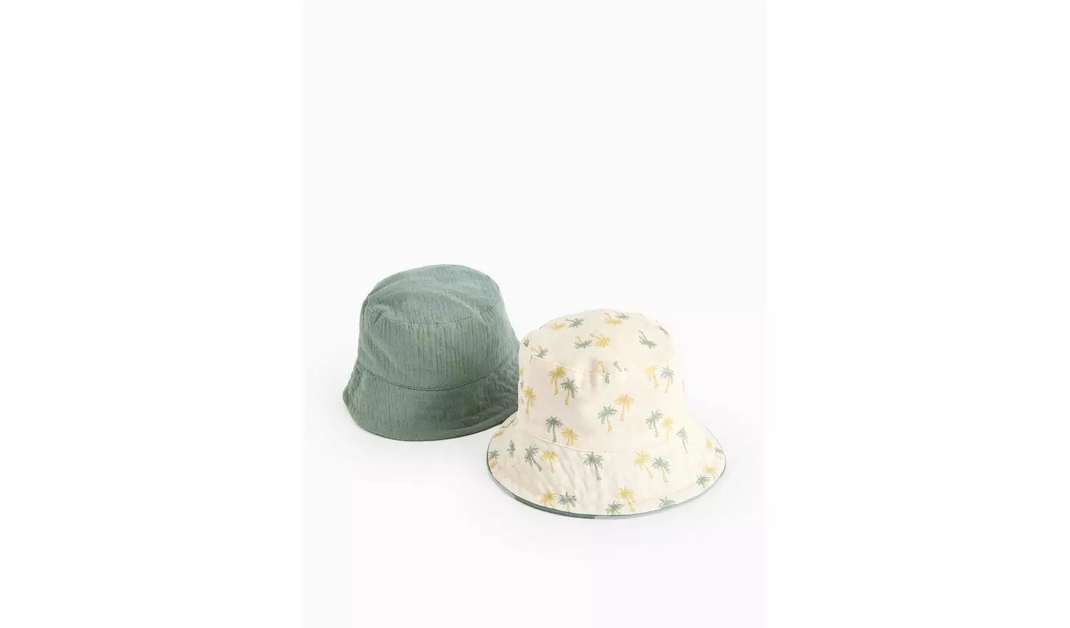 Khaki Bucket Hats 2 Pack Newborn